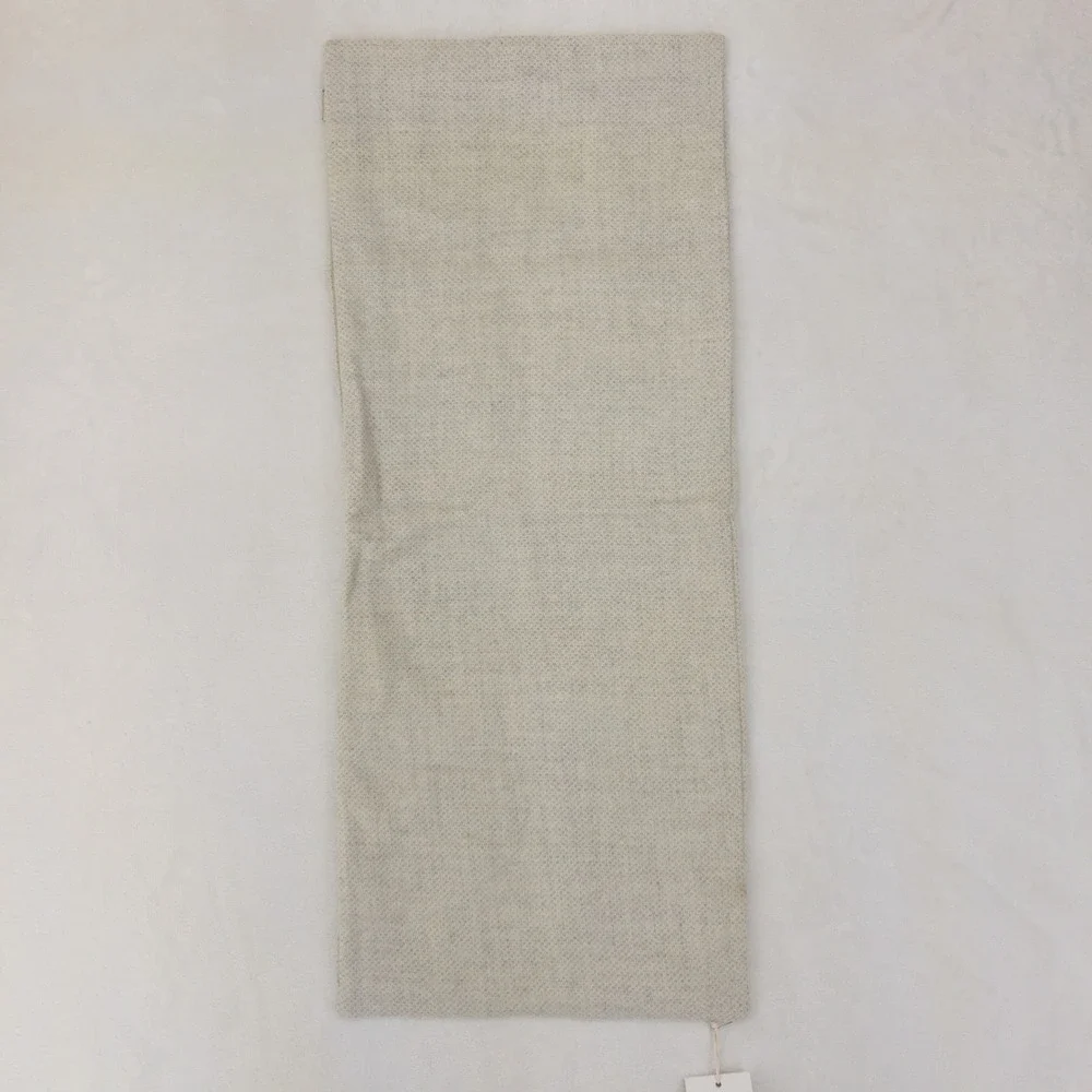 Boll & Branch Reserve Pin Check Decorative Pillow Cover 14x34 Grey‎ Baby Alpaca